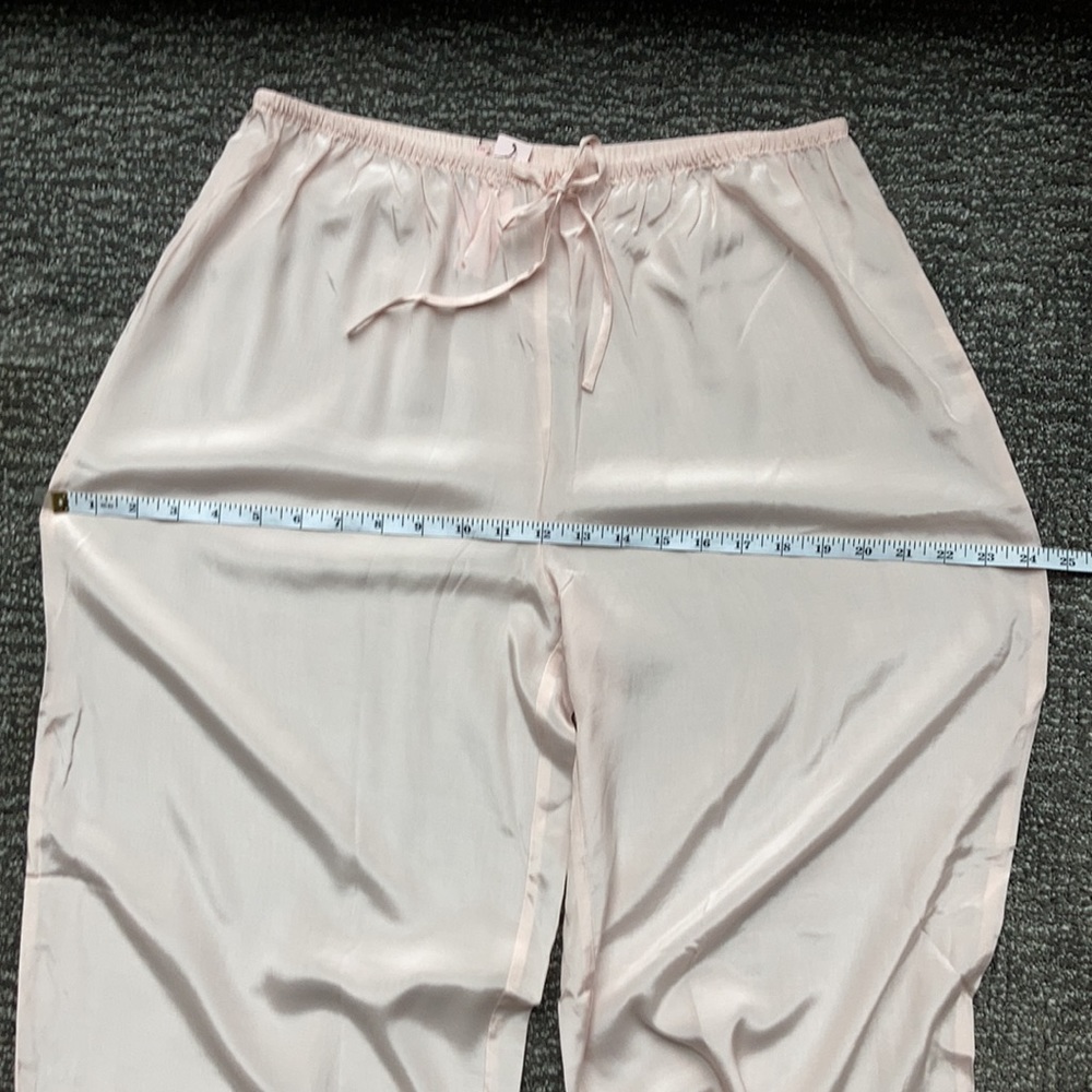 🎀VS silky lace pj sleep pants soft pink size M - Picture 8 of 10